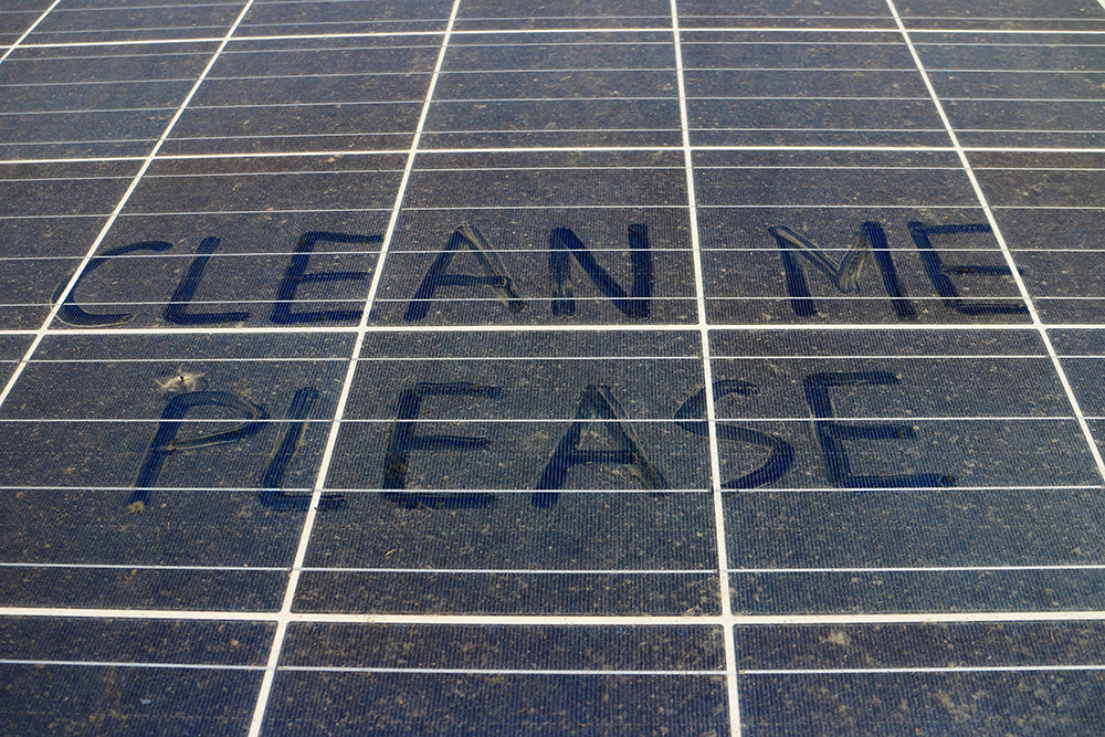 clean solar panels